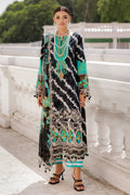 Title: Black Tie-Dye Printed 3-Piece Lawn Suit